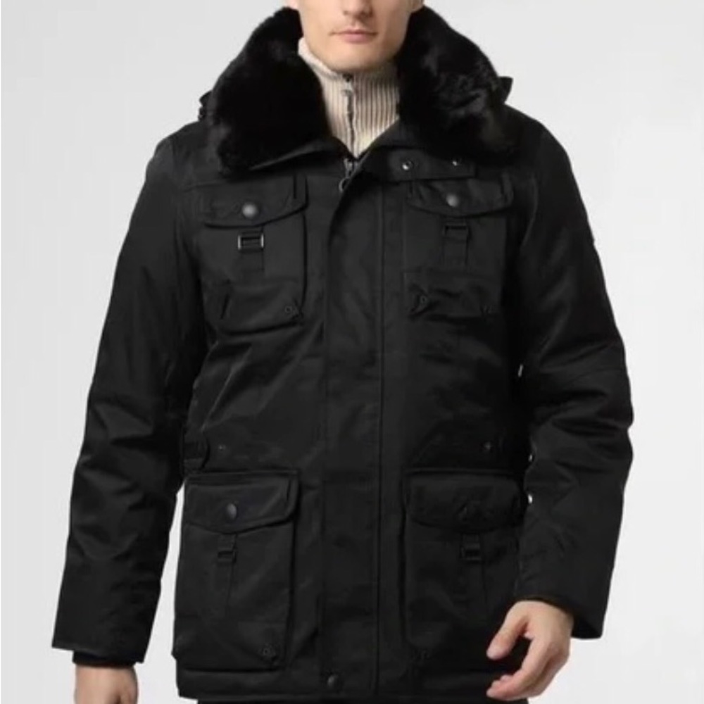 WELLENSTEYN Men's Winter Jacket (Leuchtcraft HaHeMeAirTec, Black, 2XL) - NEW!